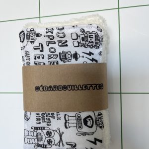 Lot de 7 lingettes lavables